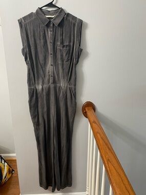 Soft Surroundings Gray Button-Up Shirt